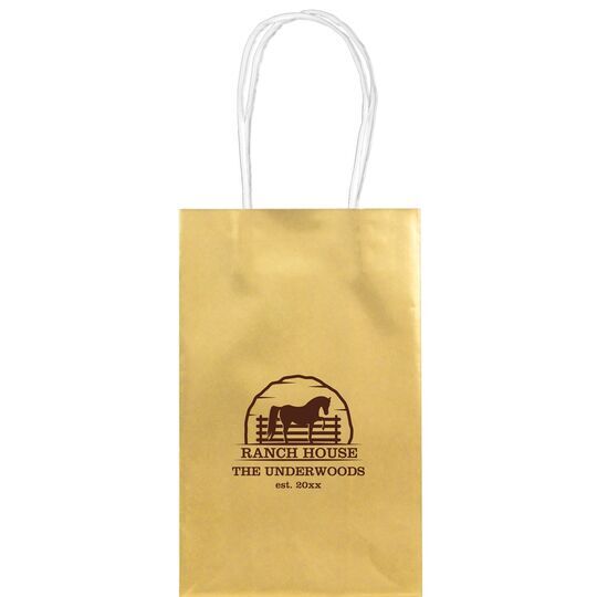 Horse Ranch House Medium Twisted Handled Bags